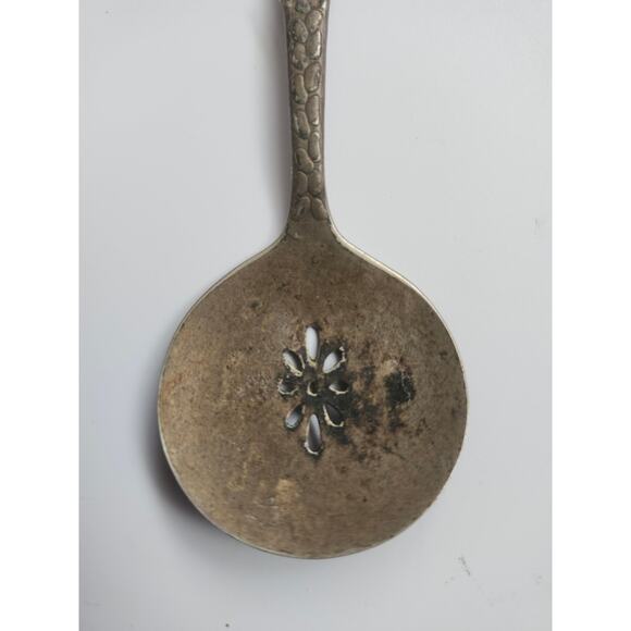 Vintage Mr. Peanut Carlton Silverplate Slotted Nut Spoon Planters Promo 1940s - Picture 4 of 8